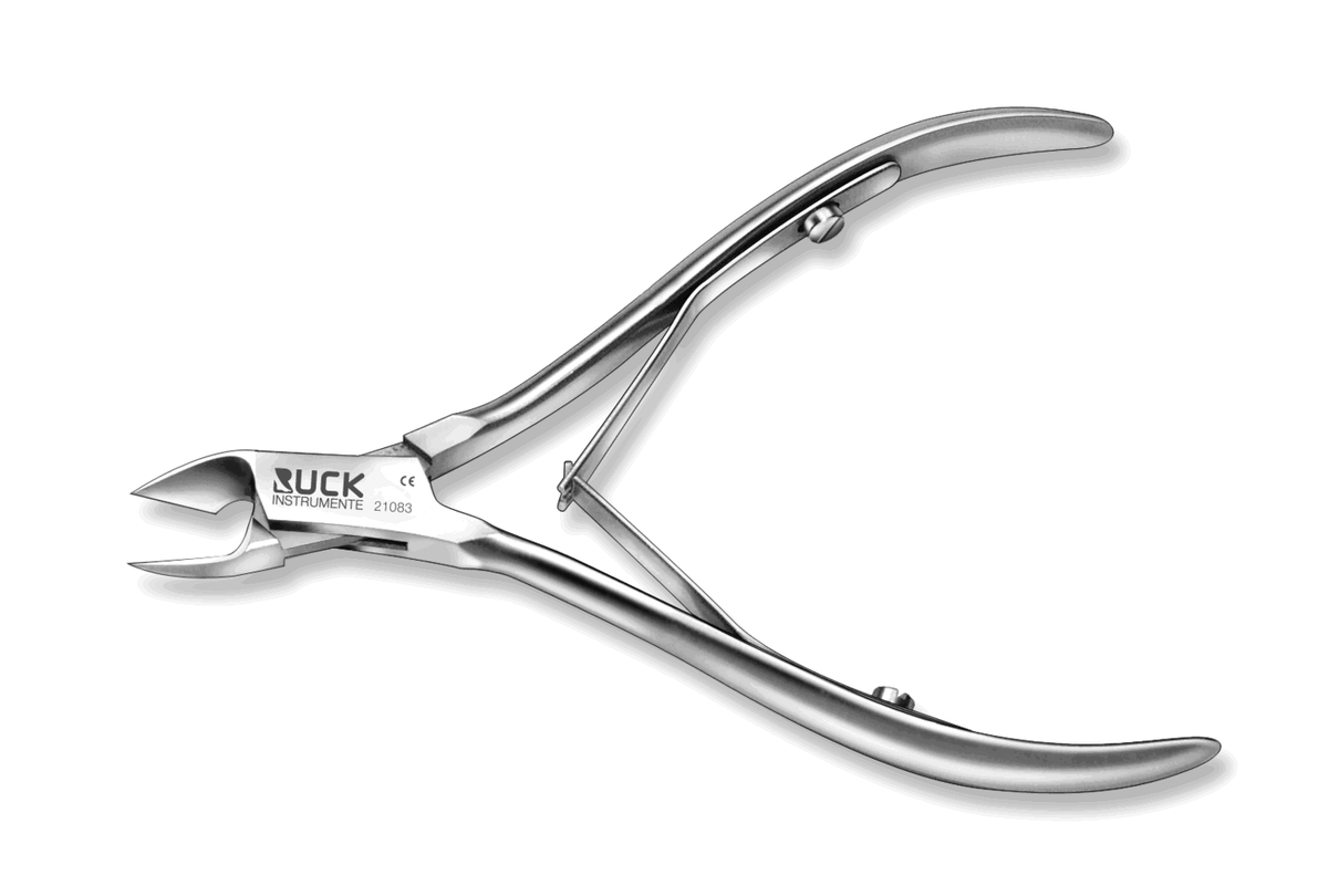 Ruck húðtöng, 10 cm, skáegg 9 mm