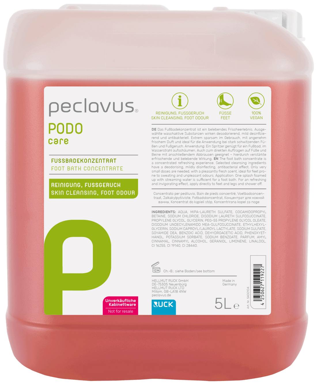 Peclavus Fótasápa 5 lítrar