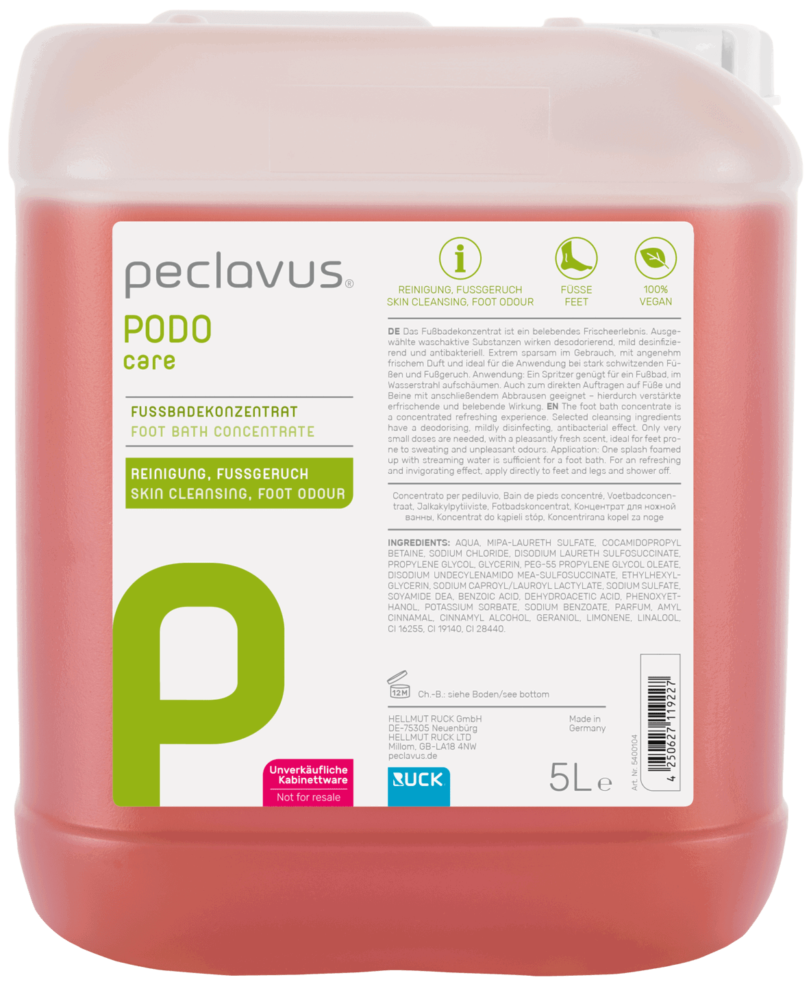 Peclavus Fótasápa 5 lítrar