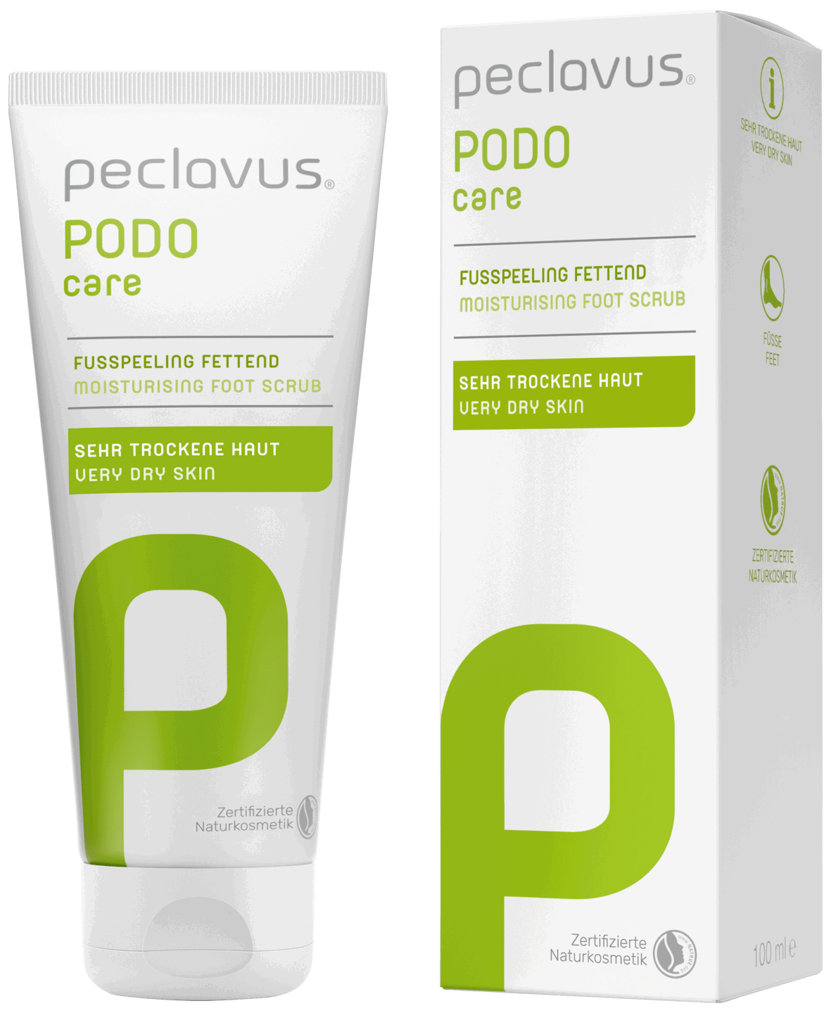 Peclavus Mýkjandi fótaskrúbbur 100 ml