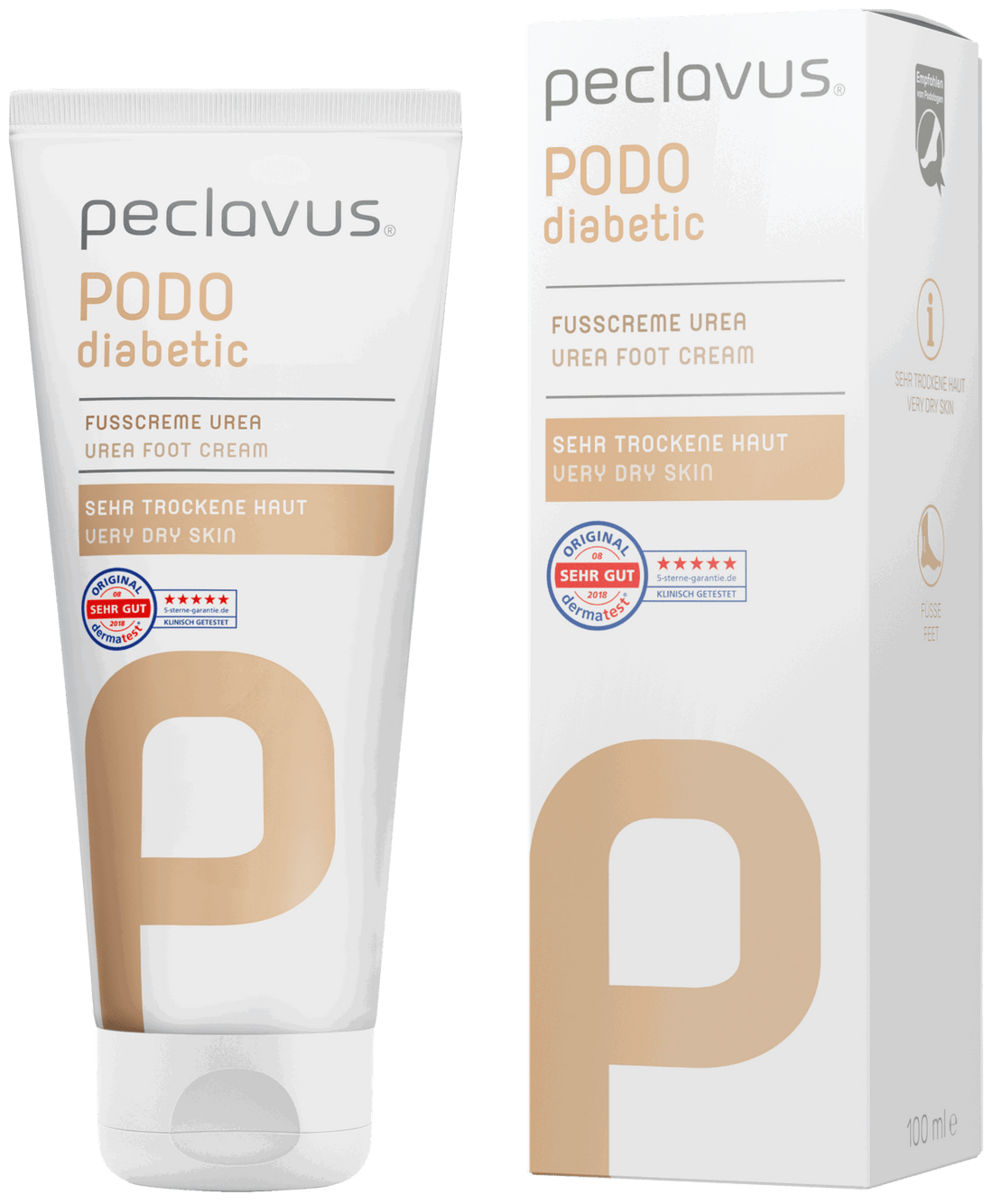 Peclavus PODOdiabetic Urea fótakrem 100 ml