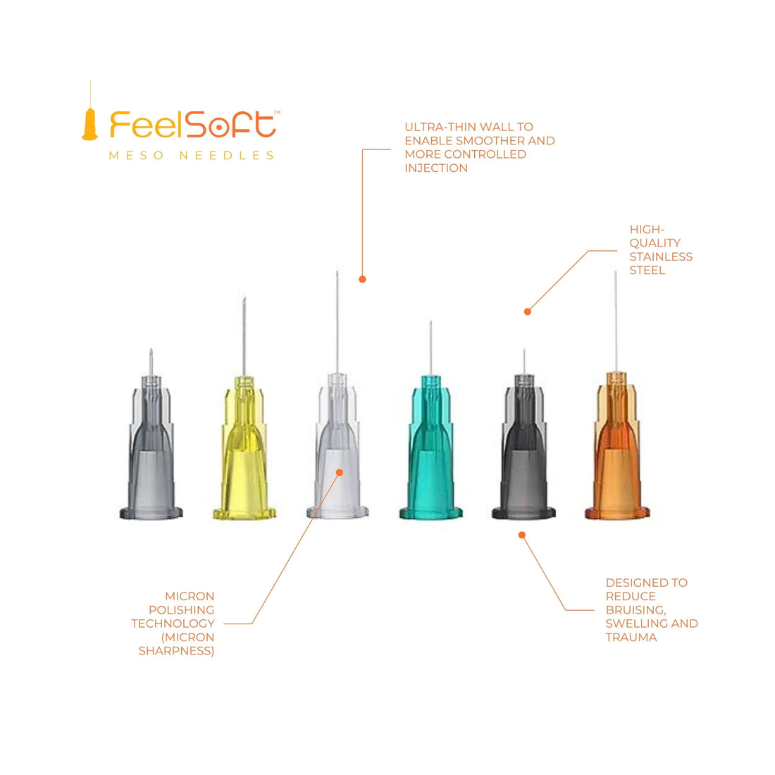 FeelSoft nálar 32G 6mm