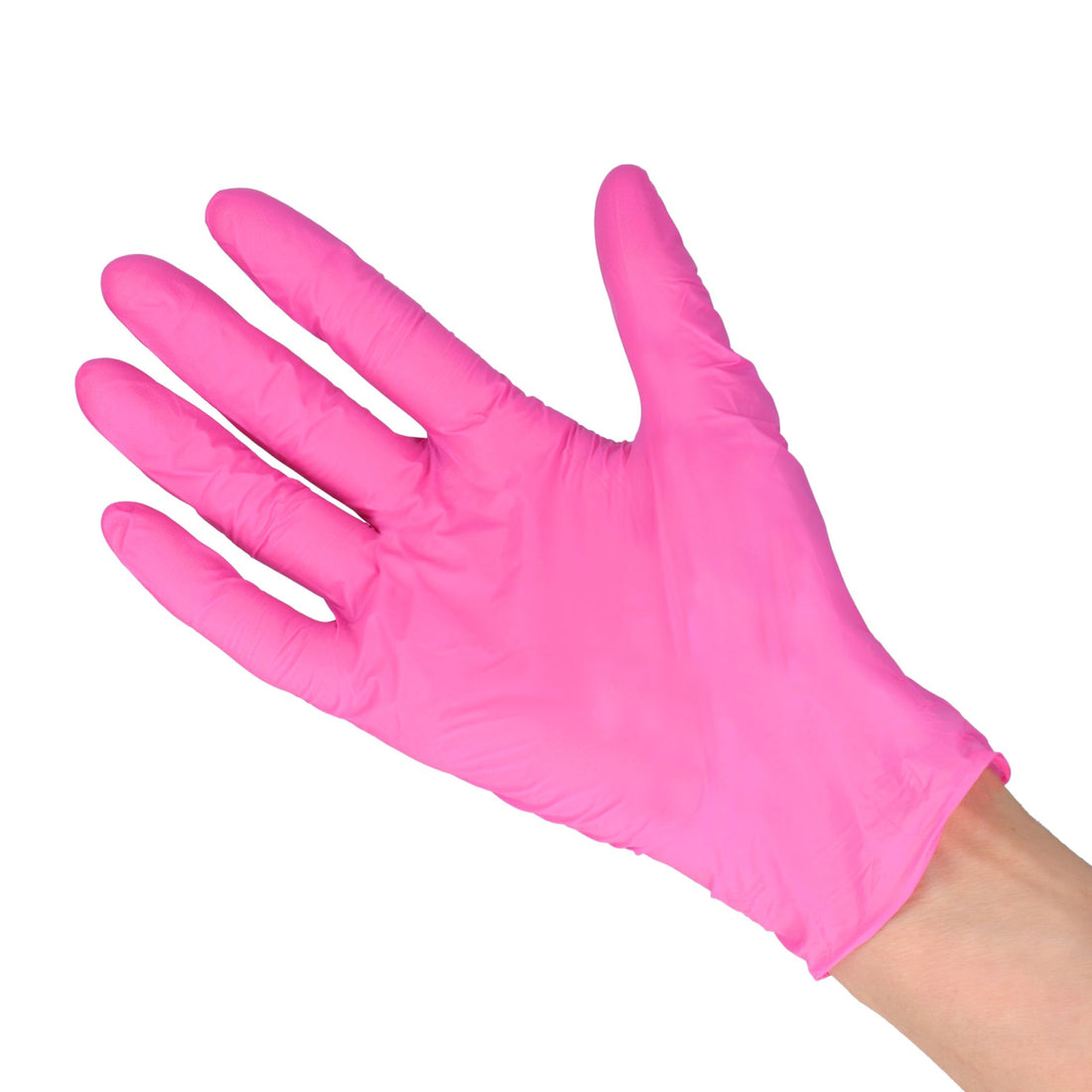 Nitrile Hanskar Bleikir