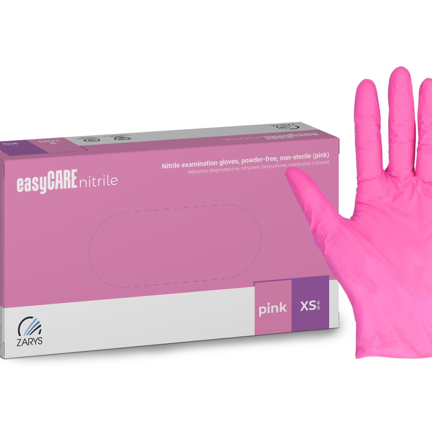 Nitrile Hanskar Bleikir